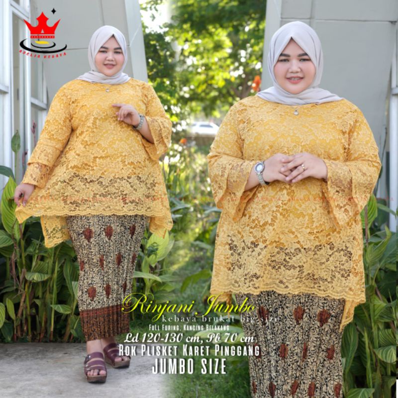 Jual Best Seller !! Atasan Kebaya Rinjani Jumbo Seri Warna Ld 130 ...