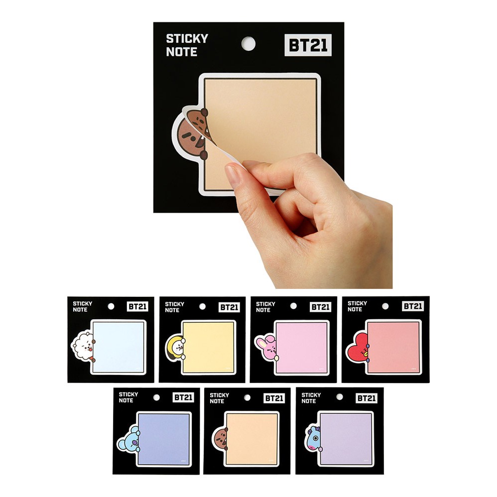 Jual BT21 Sticky Note BTS - Square Type | Shopee Indonesia