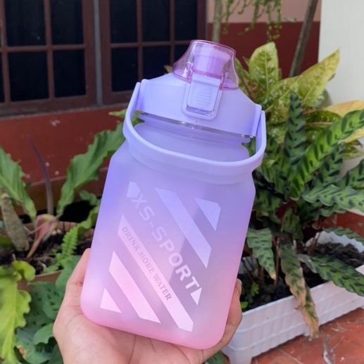 Jual Botol Minum Kotak 2 Liter 1500 Ml Botol Minum Viral Botol Pelangi