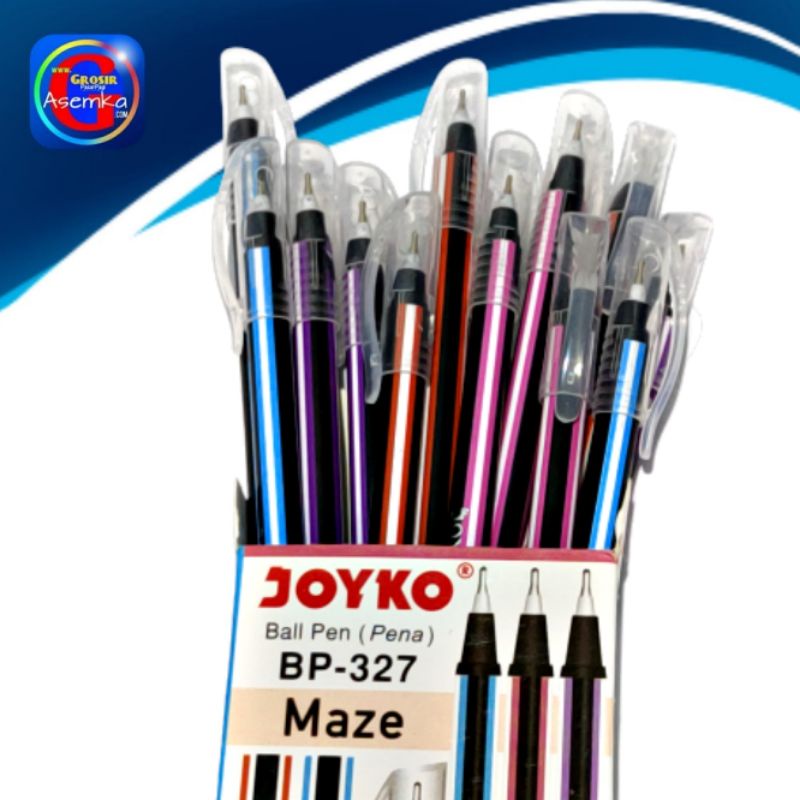 Jual Bolpen Pulpen Pena Joyko BP 327 Maze 0 7 Mm Grosir 12pcs Shopee Indonesia