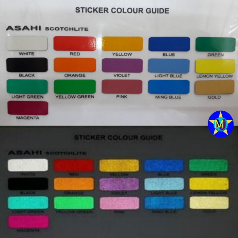 Jual Stiker / Sticker / Scotchlite Asahi Reflextive 61cm x 100cm ...