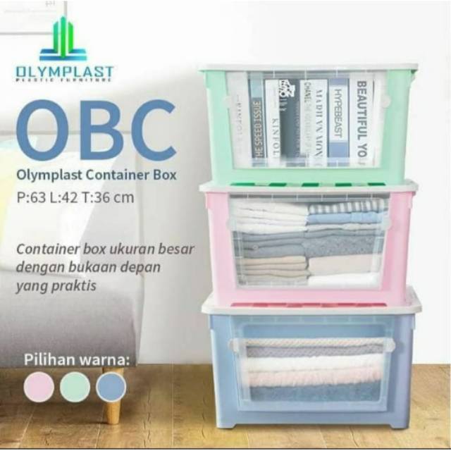 Jual OBC Box Container OBC 62 Liter Kotak Plastik Penyimpanan Premium ...