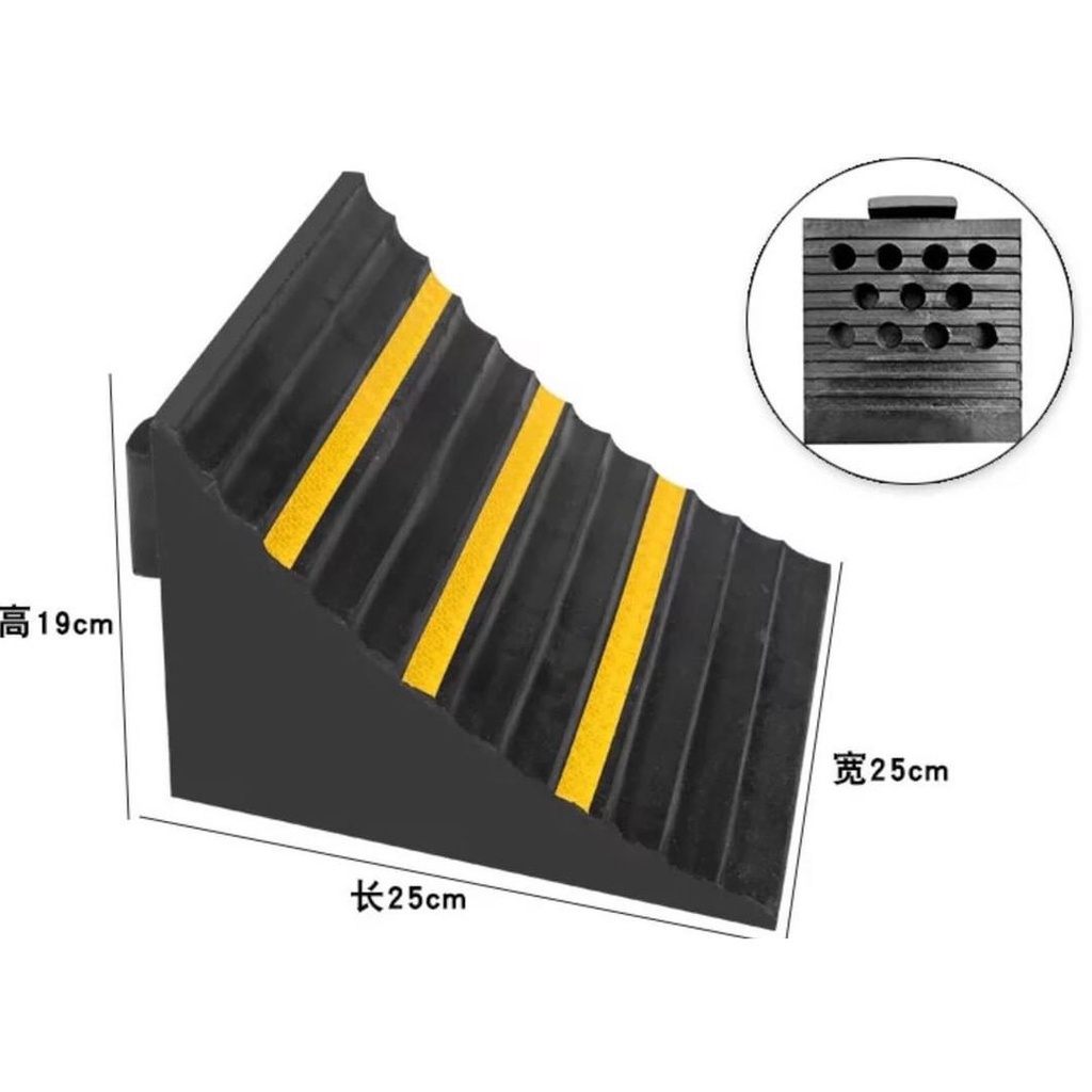 Jual Rubber Wheel Chock Besar mobil/Container/ truk Anti-Selip rv ...