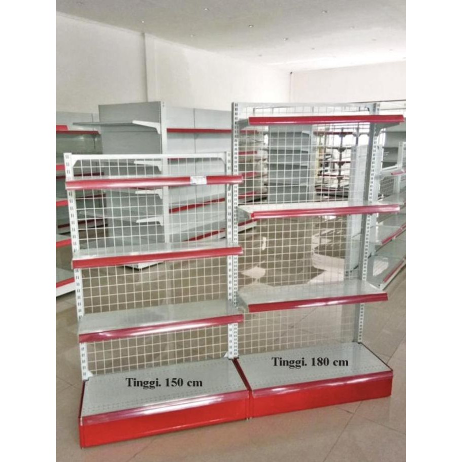 Jual Rak Minimarket Single Tinggi 180 . Rak Display Toko . Rak Wall ...