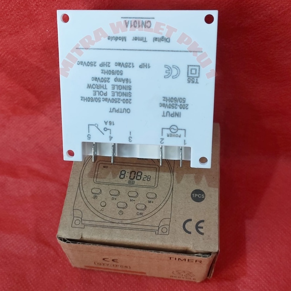 Jual Timer Switch Digital Time Delay Relay 220V 12V CN101A Untuk Lampu ...