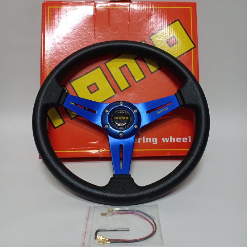 Jual Setir racing mobil universal Momo ukuran 14 inci | Shopee Indonesia