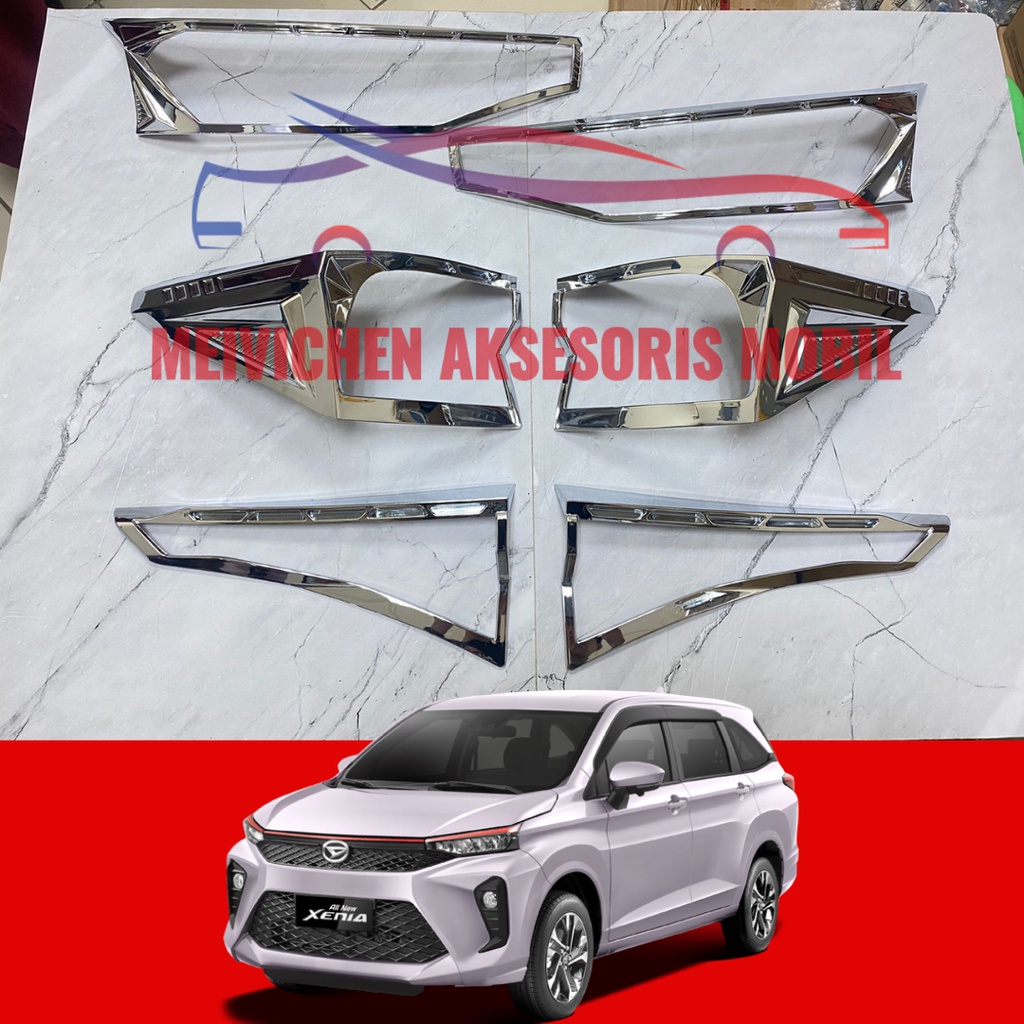 Jual Paket Garnish Depan Belakang All New Xenia Full Chrome Shopee Indonesia