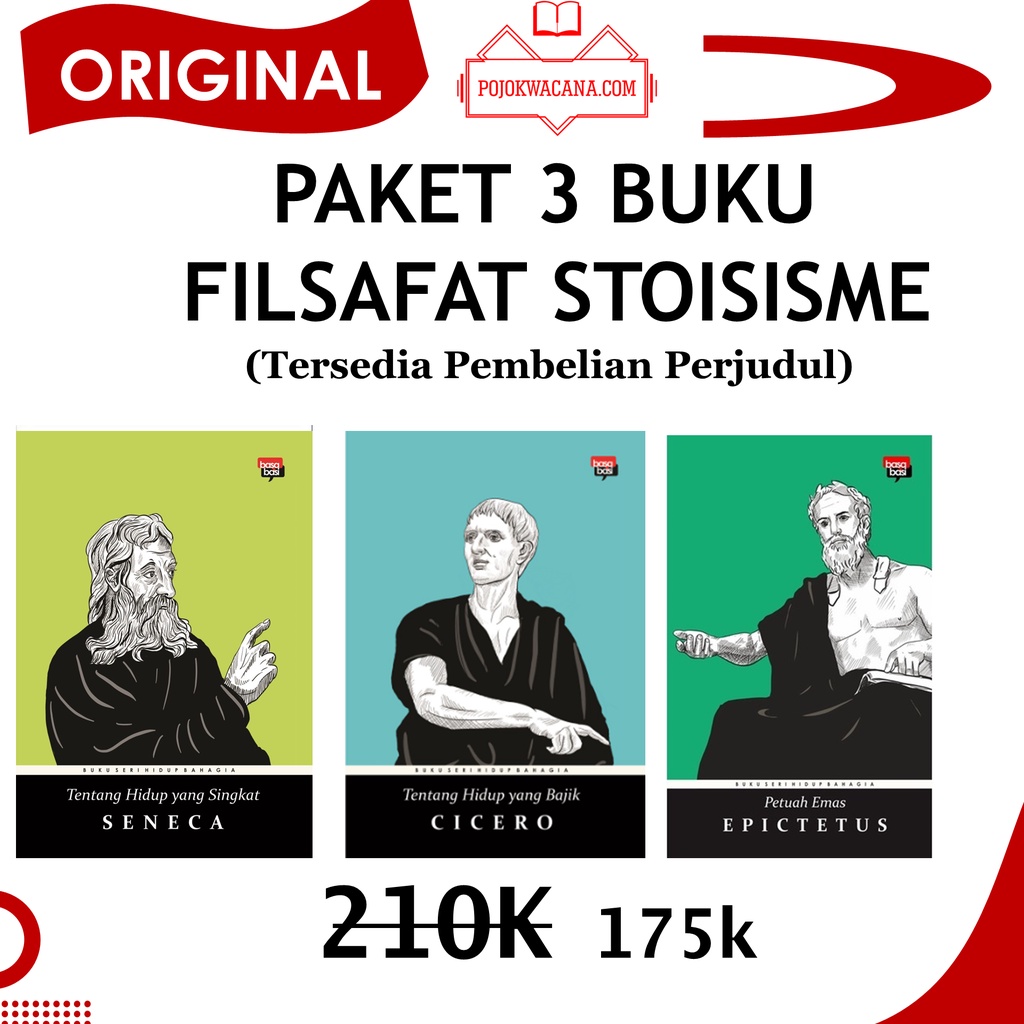 Jual Original - Paket Buku Filsafat Stosisme Stoa - Tentang Hidup Yang ...