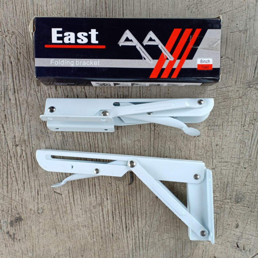 Jual SIKU RAK LIPAT folding bracket 8 inch HEAVY DUTY | Shopee Indonesia