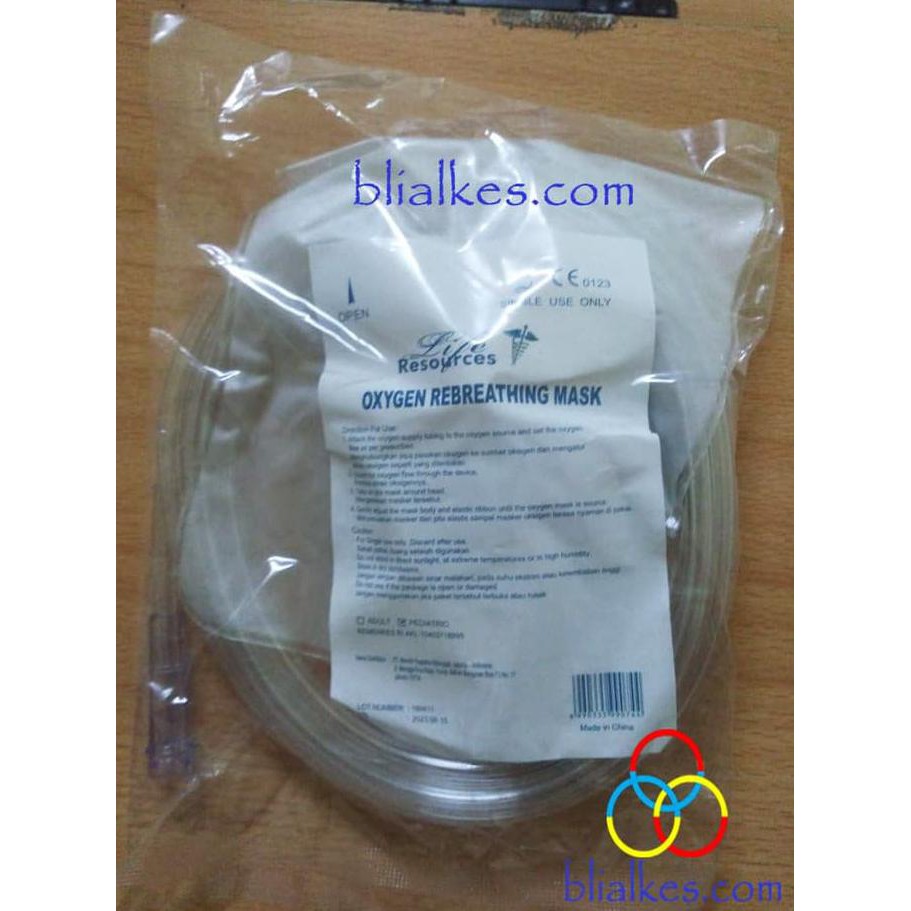 Jual MASKER OKSIGEN REBREATHING ATAU OXYGEN REBREATHING MASK LIFE ...