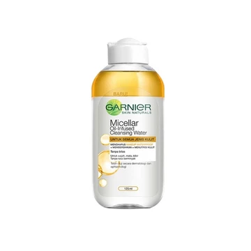 Garnier Micellar Cleansing Water Pink Blue Bipase Oil Vit C Rose Water 400 Ml 125 Ml 50 Ml