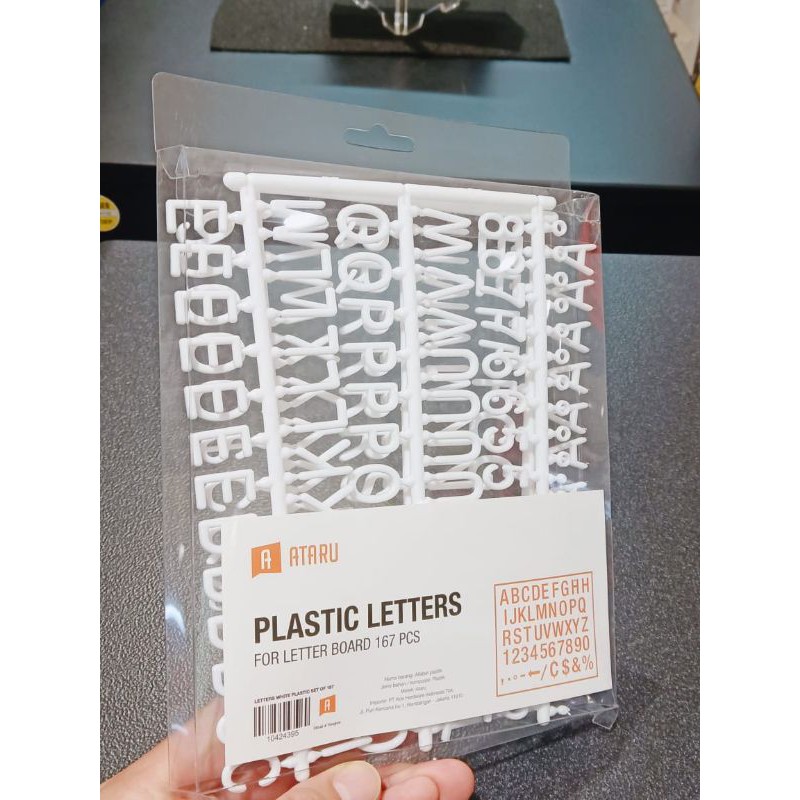 Jual Refill Letter Board Alphabet Plastic Huruf Letter Board 167 pcs ...