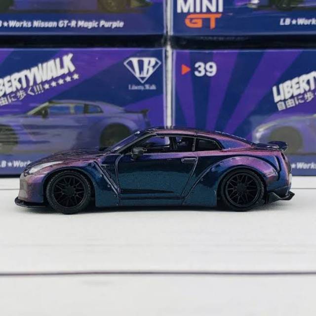 Jual MiniGT Mini GT Nissan GTR LBworks Magic Purple Japan