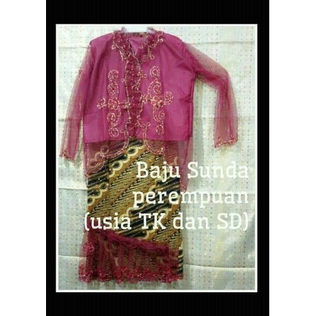 Jual ANAK-NASIONAL-ADAT-PAKAIAN- BAJU ADAT SUNDA PEREMPUAN TK - SD - 3 ...