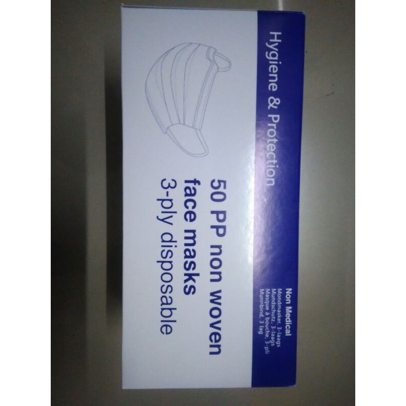 Jual Masker non medic 3 fly isi 50 pcs per box | Shopee Indonesia