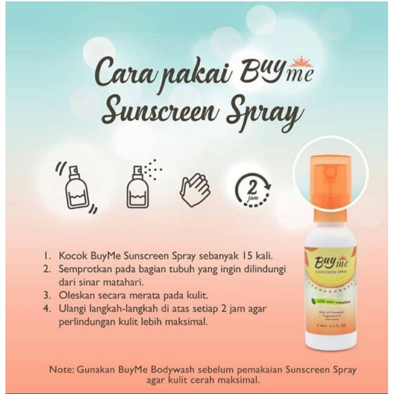 Sunscreen buy me discount