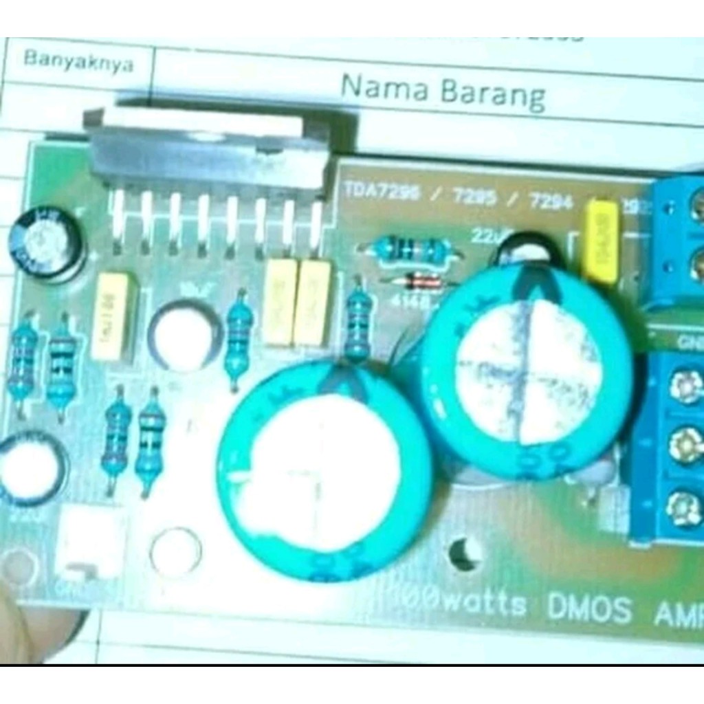 Jual PCB TDA7294 Mono + Parts Komplit 3 | Shopee Indonesia