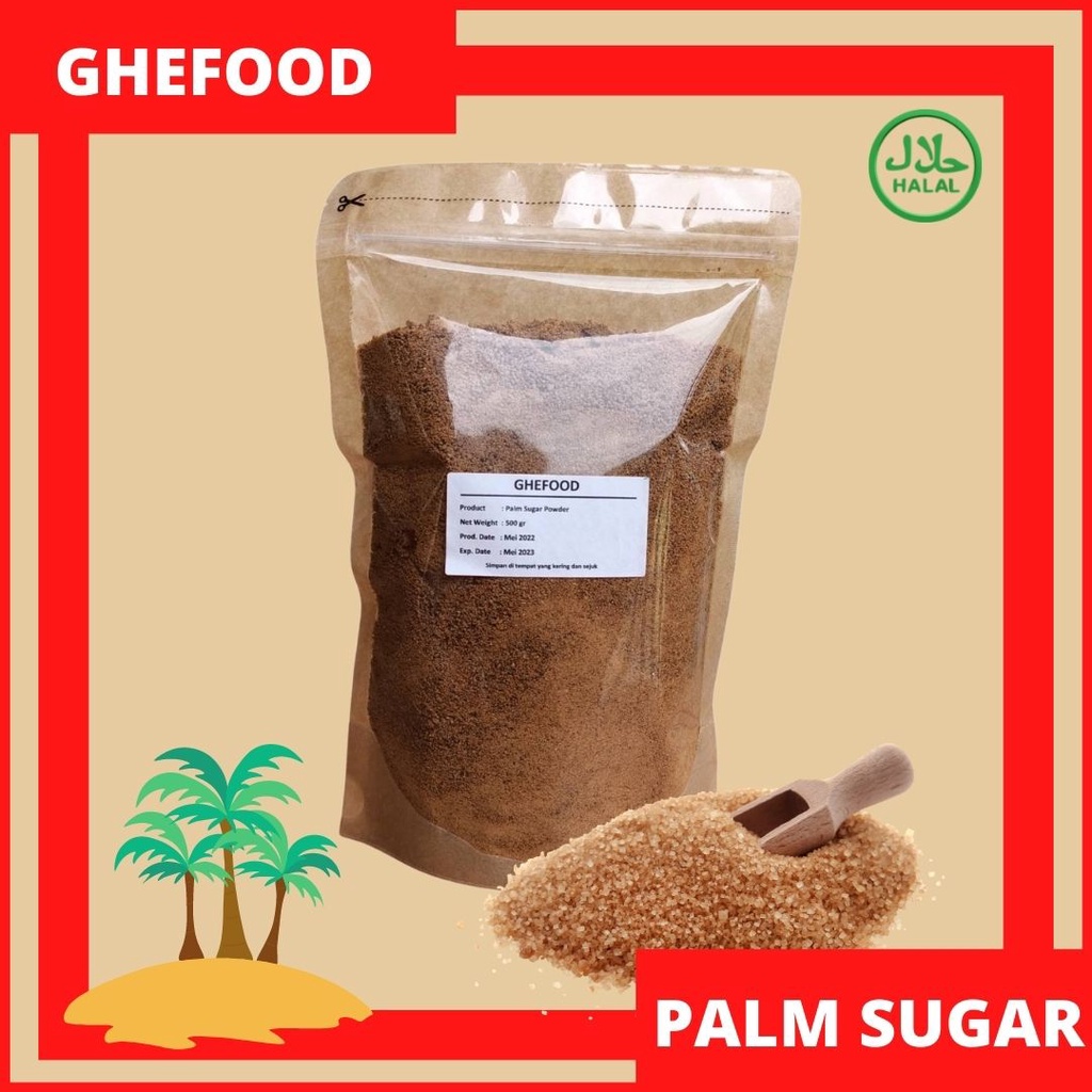 Jual Palm Sugar Powder Organic Gula Aren Bubuk Murni Gula Semut