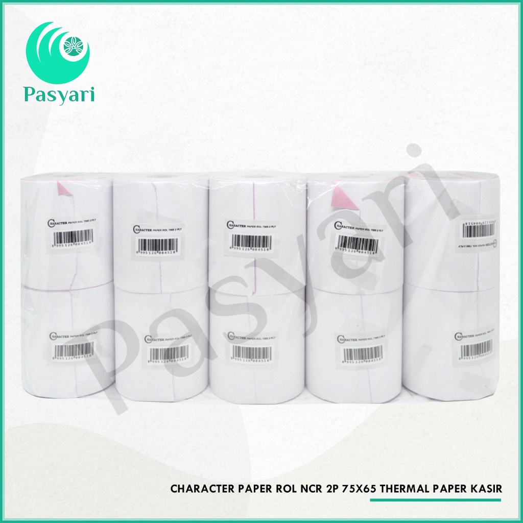 Jual Character Paper Rol Ncr 2p 75x65 / Thermal Paper Kasir | Shopee ...