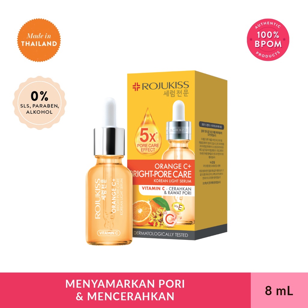 Jual ROJUKISS Orange C+ Bright Pore Care Serum | Shopee Indonesia