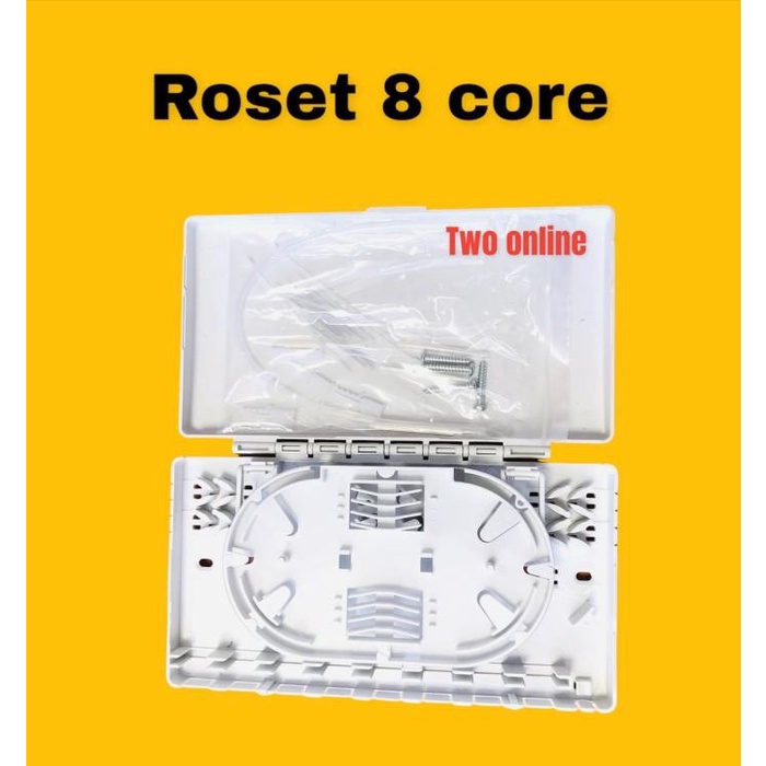 Jual ROSET 8 CORE roset ftth fo 8 core ODF putih FTTH fiber optic ...