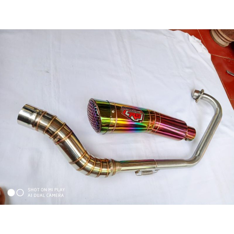 Jual KNALPOT R9 PELANGI VERZA CBR R15 VIXION | Shopee Indonesia