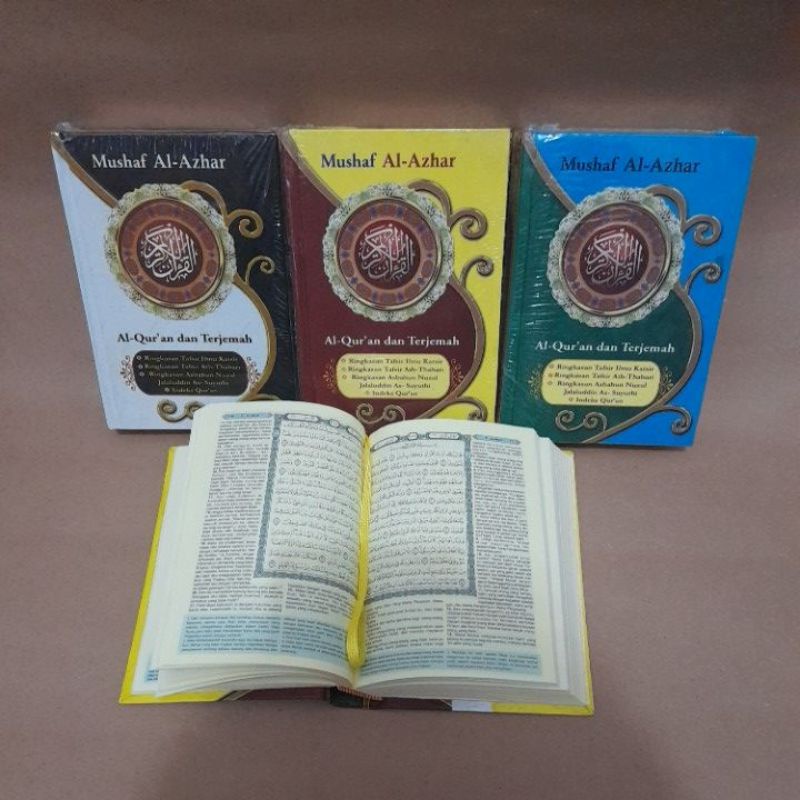 Jual Alquran dan Terjemah Mushaf Al-Azhar HC A6 Ukuran 16x11 | Shopee ...