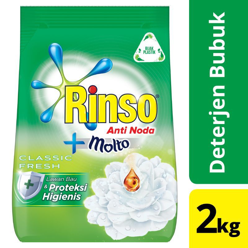 Jual Rinso Anti Noda Deterjen Bubuk Classic Fresh 1,8 gr Deterjen Anti ...