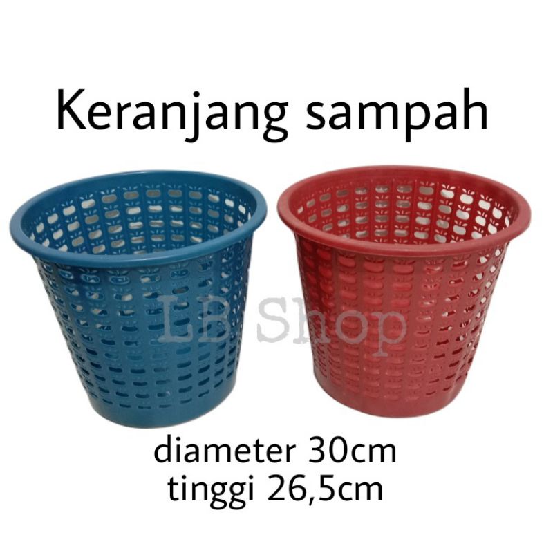 Jual Keranjang Sampah Plastik Tong Sampah Tempat Sampah Bolong Bak Sampah Warna Acak Shopee 0166