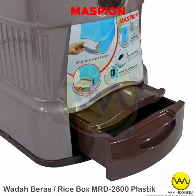 Jual [[COD]] Tempat Penyimpanan Beras RICE BOX MASPION MRD 2800 AP 28kg ...