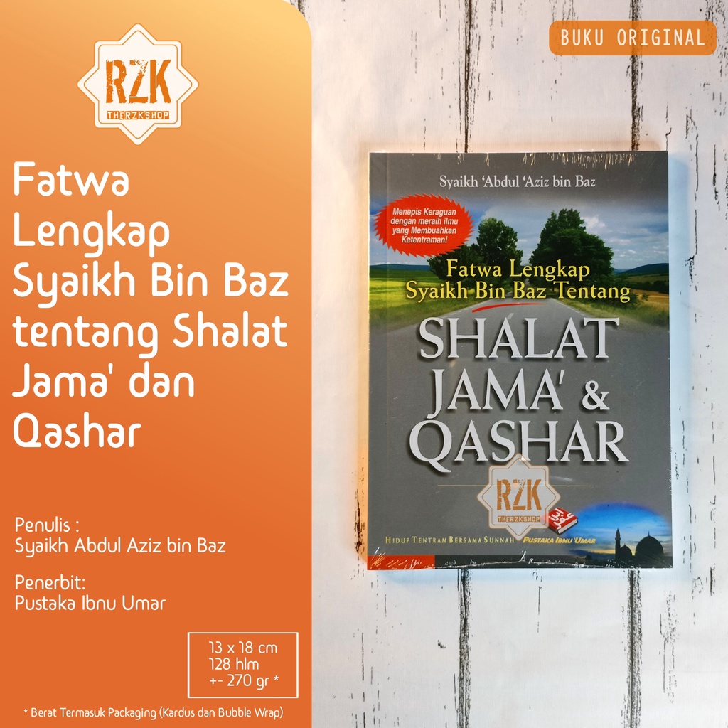 Jual Buku Fatwa Lengkap Syaikh Bin Baz Tentang Shalat Jama Dan Qashar