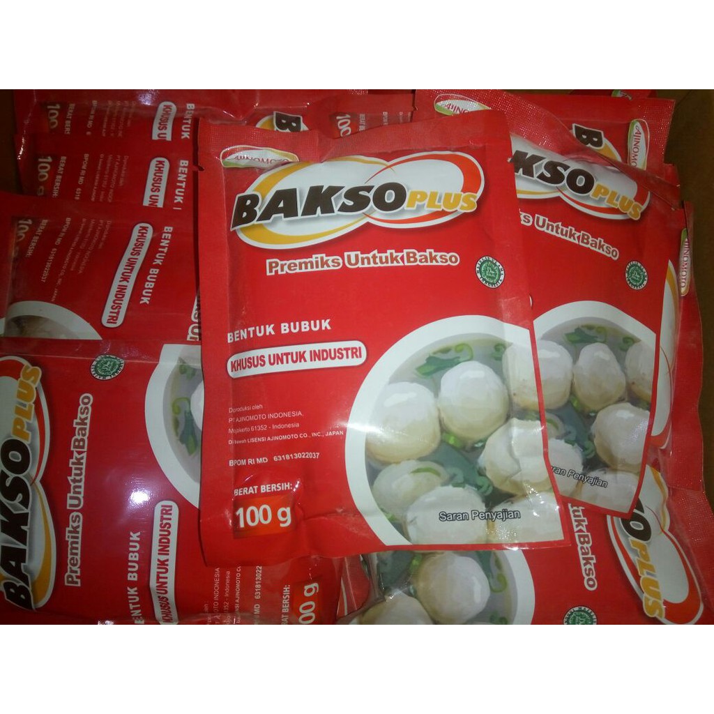 Jual Tepung Premiks Bakso Baksoplus Ajinomoto 100 Gram Bakso Plus