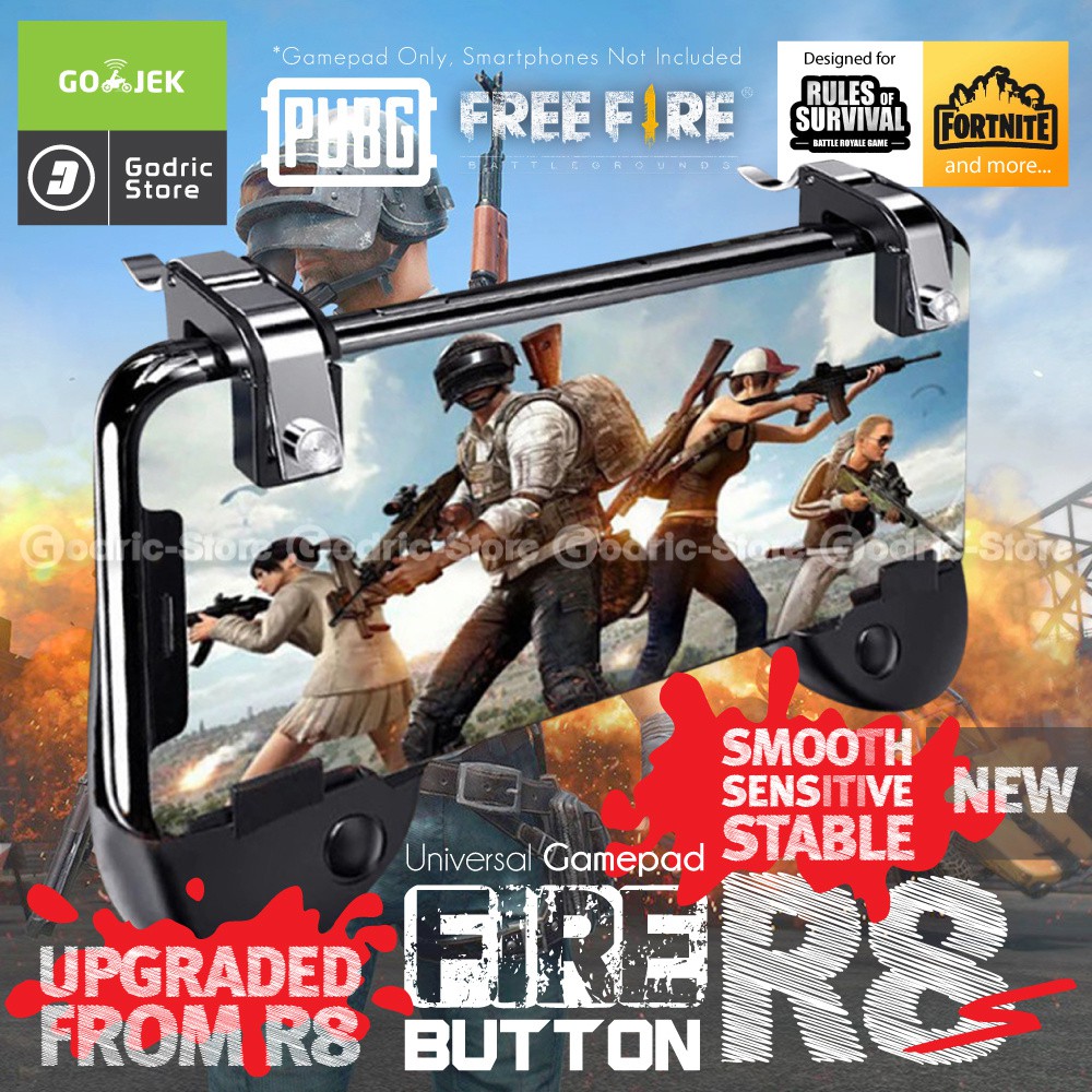 Jual Paket L1R1 Gamepad R8S PREMIUM Trigger PUBG L1 R1 ROS Fire Button ...