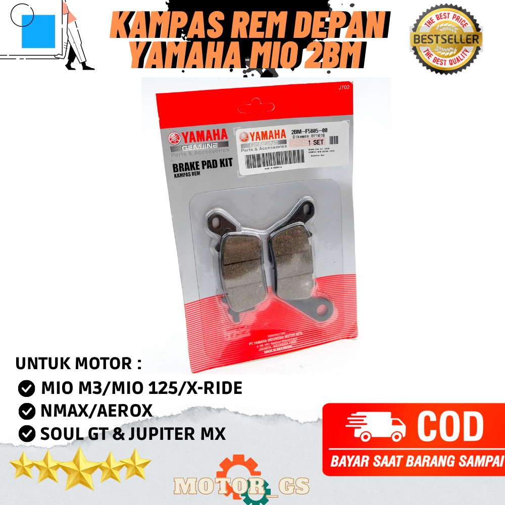 Jual Dispad Kampas Rem Depan Yamaha Mio M Aerox Nmax Bm F Dispad Depan