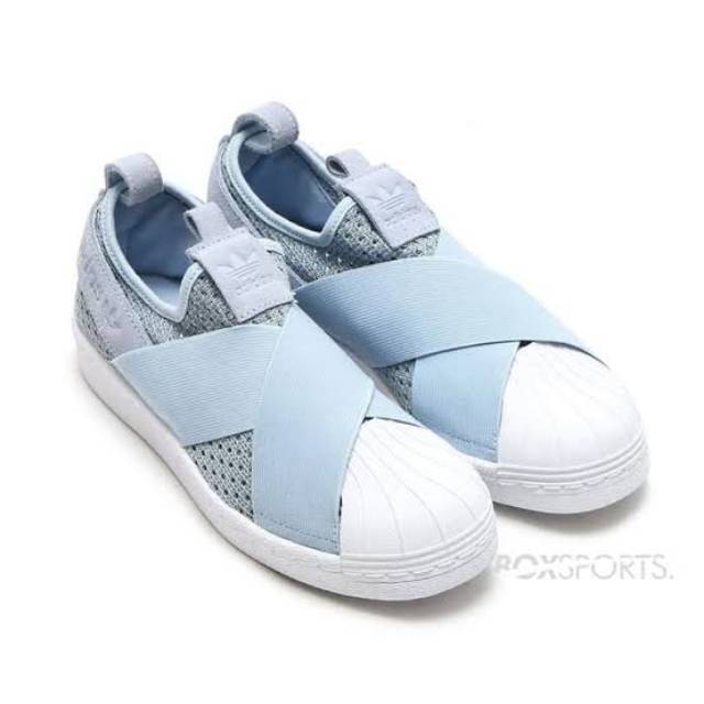 Adidas superstar slip on Blue cheap