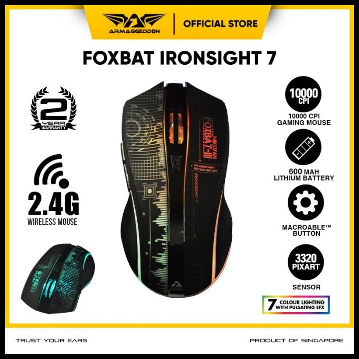 Jual Mikoyan Foxbat Iii Wireless (2.4G) Gaming Mouse By Armageddon