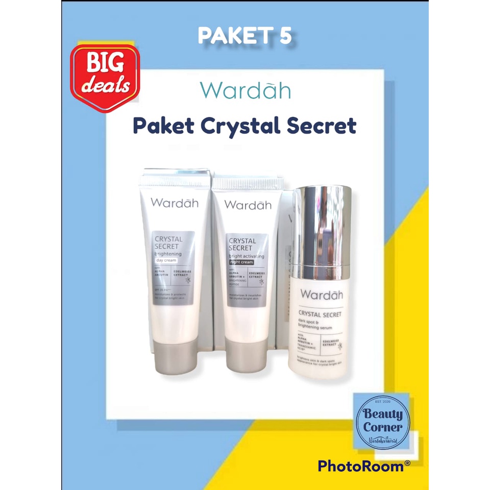Jual Wardah Paket Hemat White Secret Series Crystal Secret Series