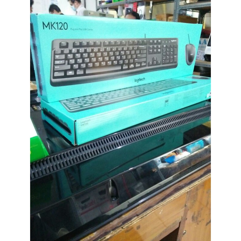 Jual Logitech Mk 120 Keyboard Mouse Combo Shopee Indonesia