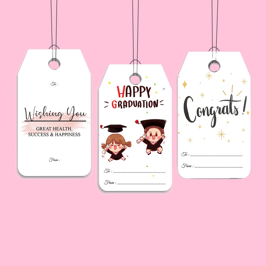 Jual LABEL UCAPAN WISHING/ GRADUATION/ CONGRATULATION | Shopee Indonesia