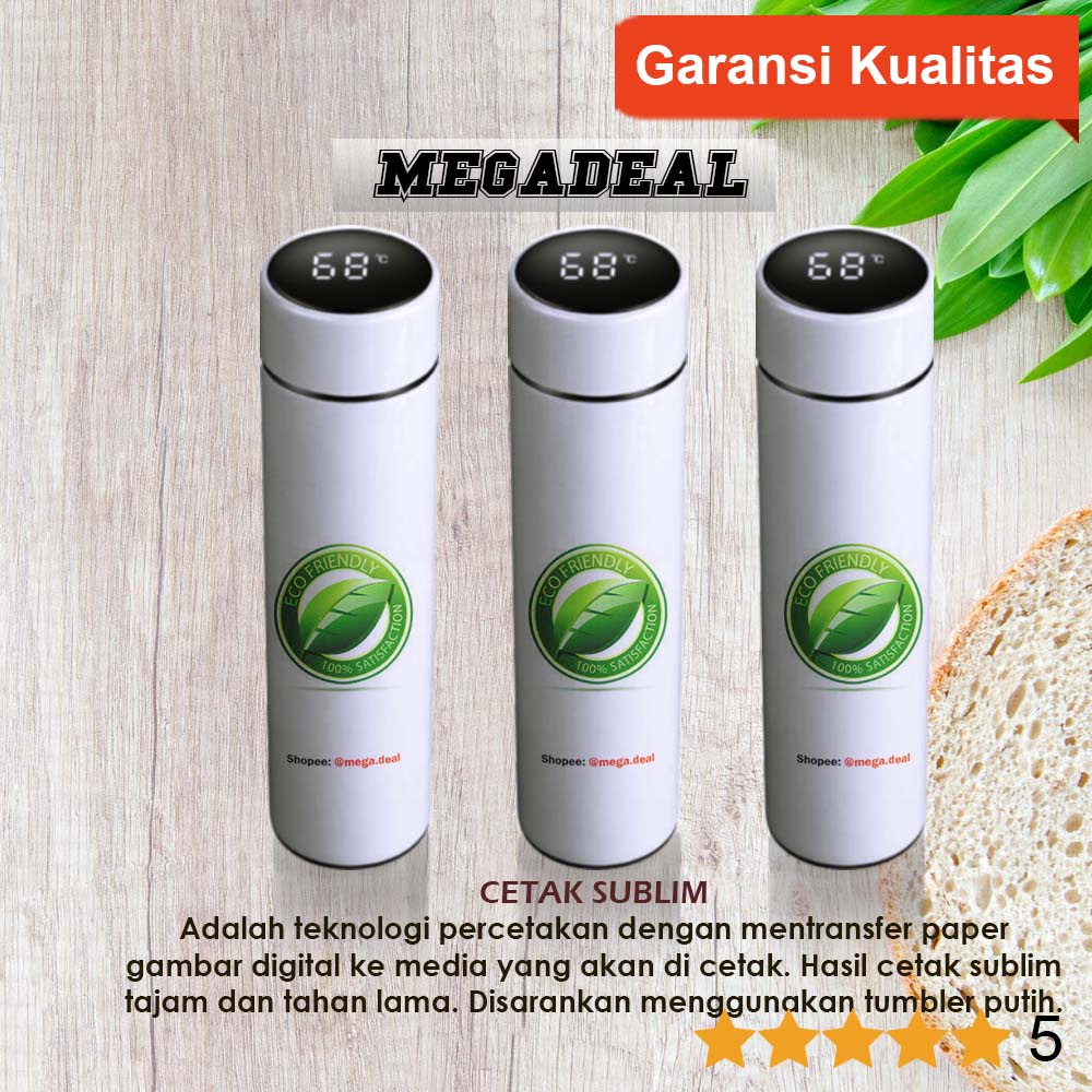 Jual Tumbler Custom Led Premium Cetak Berwarna (A) untuk tumbler warna ...