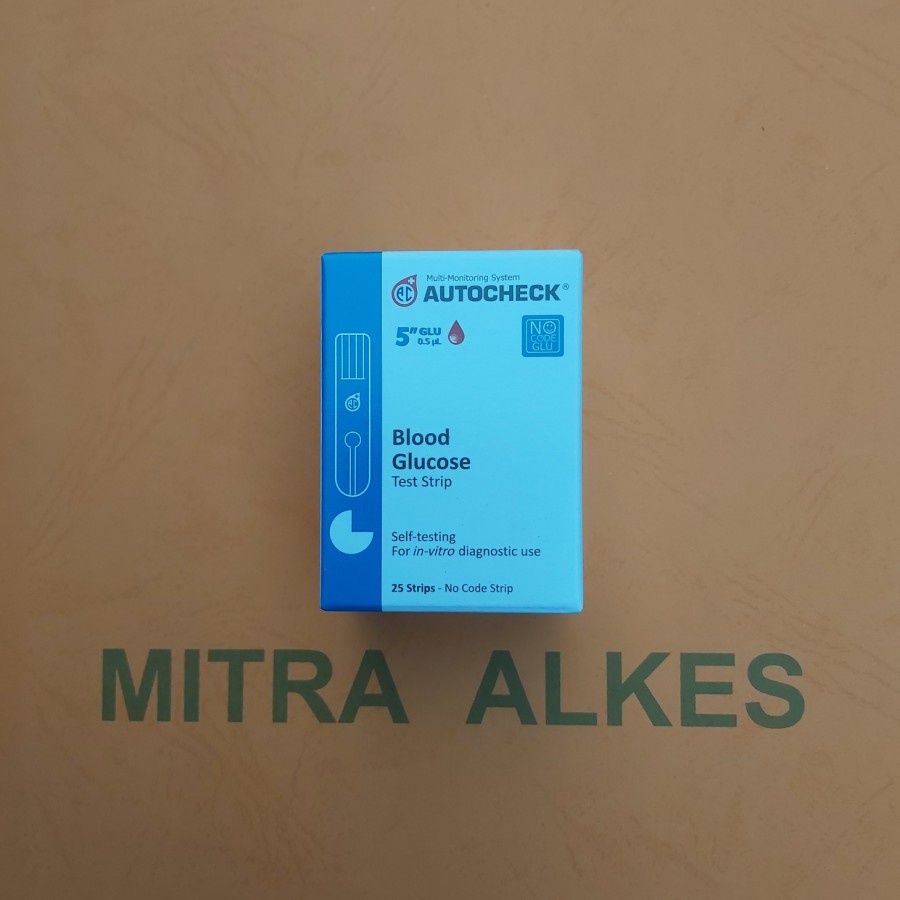 Jual AUTOCHECK Blood Glucose. Strip Gula Darah Autocheck. Strip Gula ...