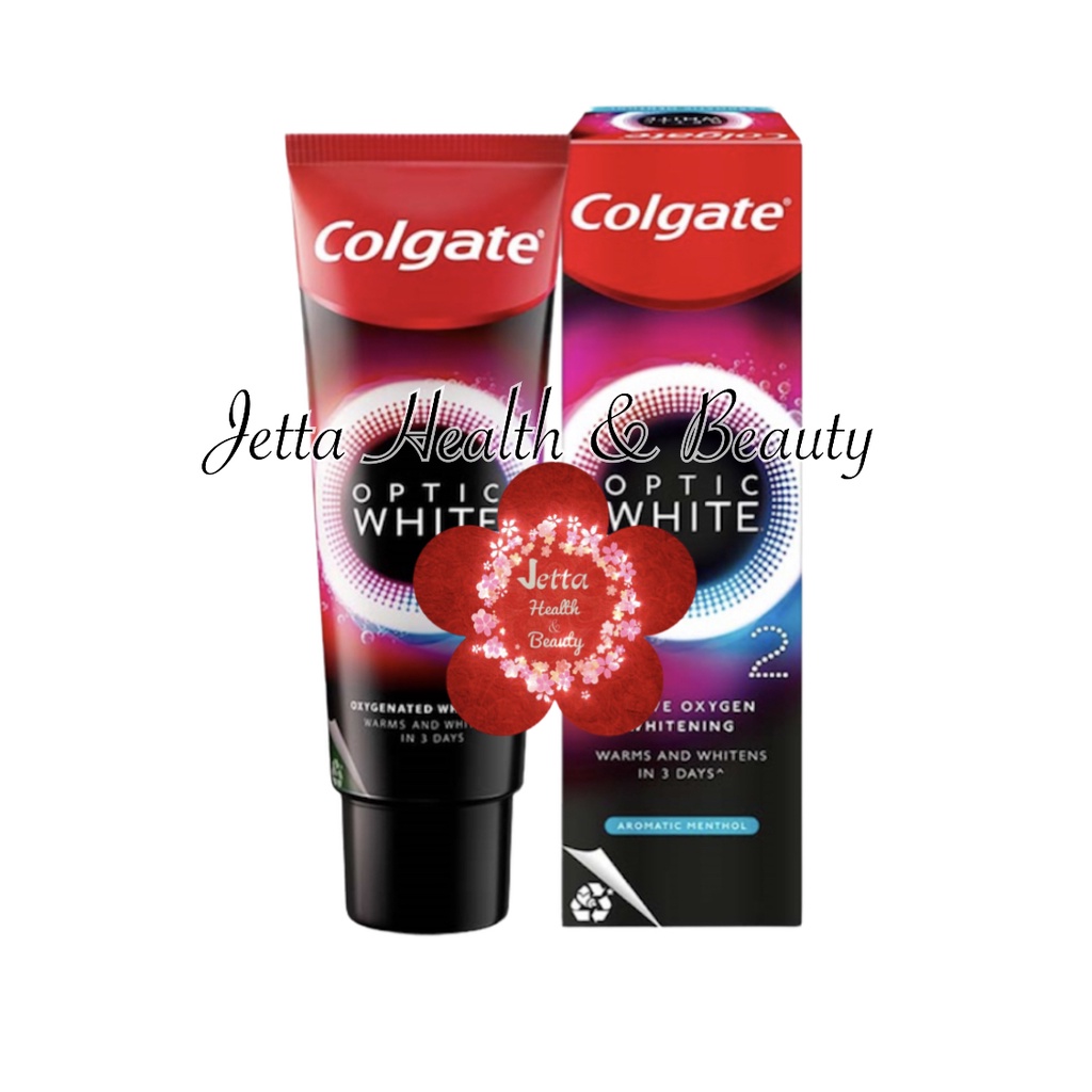 Jual Colgate Optic White O2 Active Oxygen Whitening Aromatic Menthol or ...