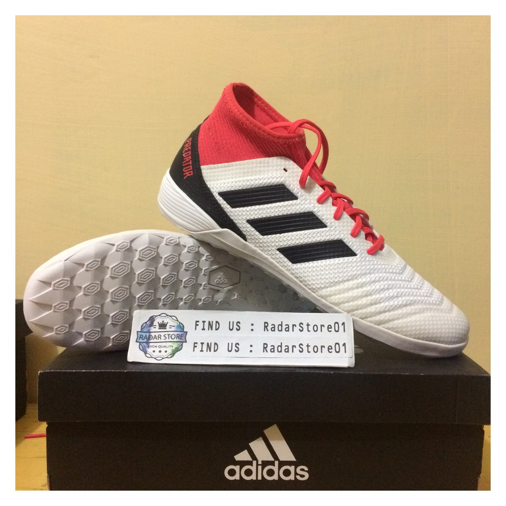 Sepatu Futsal Adidas Predator Tango 18.3 IN White Red CP9929 Original BNIB