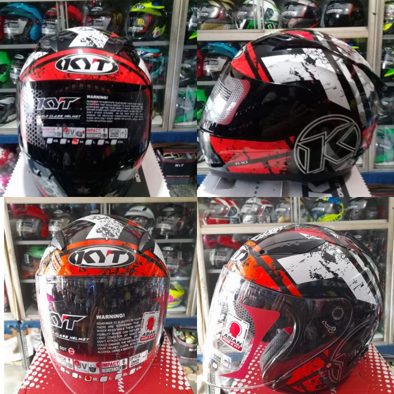 Jual helm KYT R10 COUPLE/KYT GALAXY FLAT R COUPLE/ HELM COUPLE Shopee Indonesia