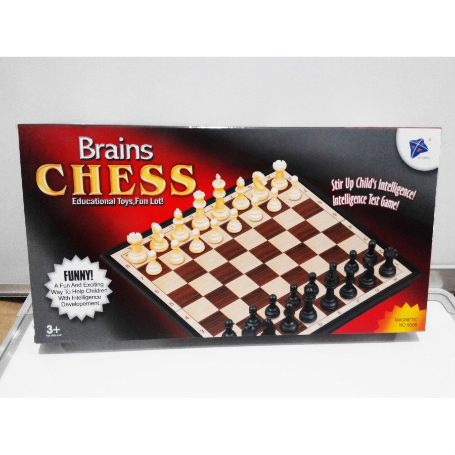 Jual Mainan Papan Catur Magnet 1 Set / Brain Chess Folding Board Game ...