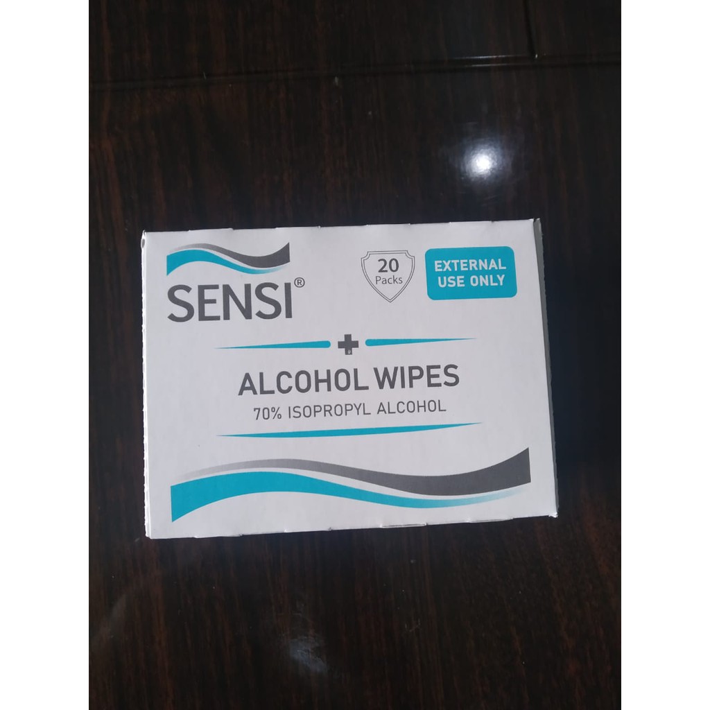 Jual Sensi Alcohol Wipes Per Box Pack Alkohol Swab Shopee Indonesia