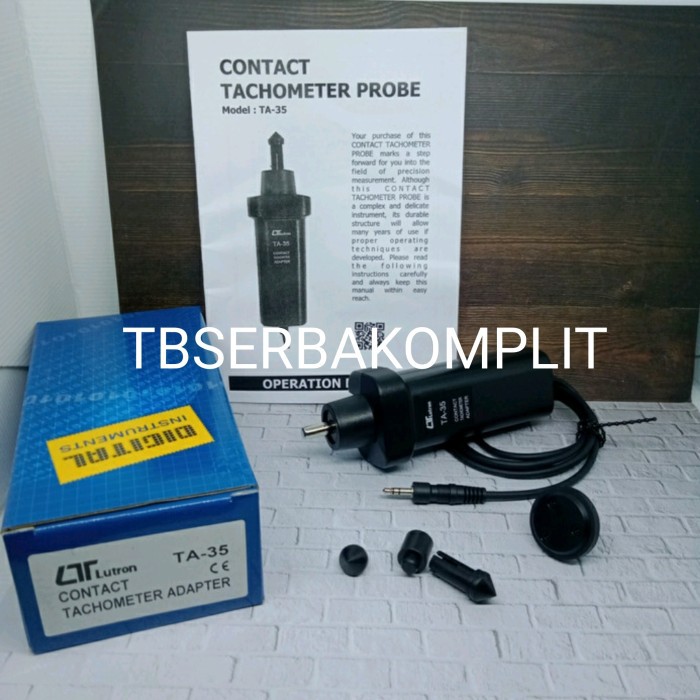 Jual Lutron TA-35 Contact Tachometer Adapter Probe TA35 For Stroboscope ...