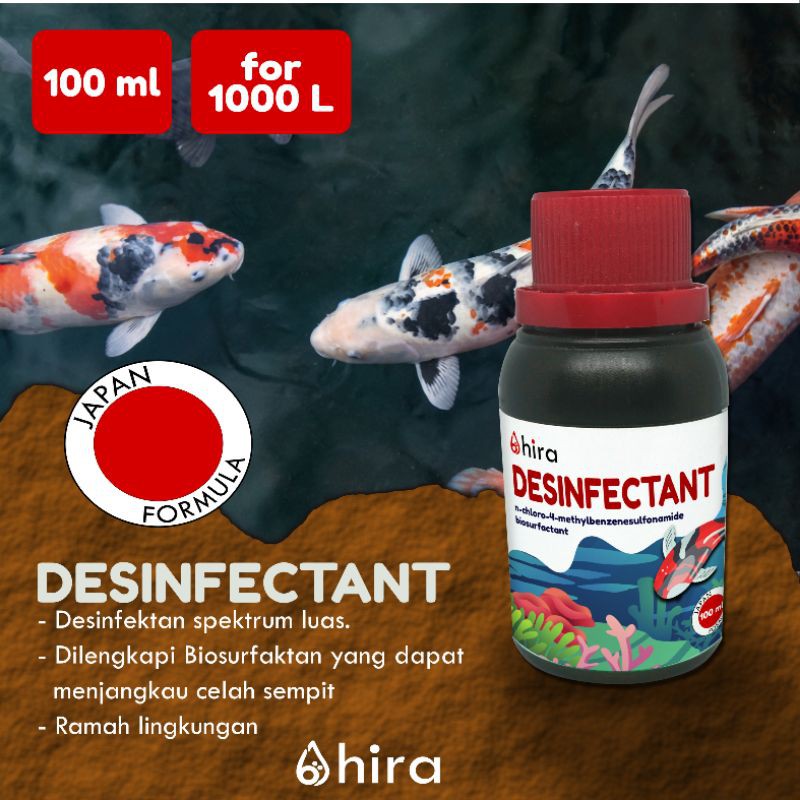 Jual Desinfectant Hira Obat Sterilisasi Kolam Ikan dan Aquarium