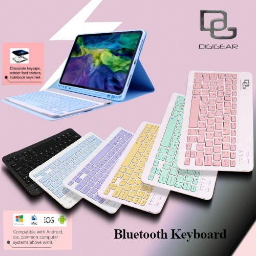 Jual DIGIGEAR 10 inch Wireless Bluetooth Keyboard Lightweight Portable ...