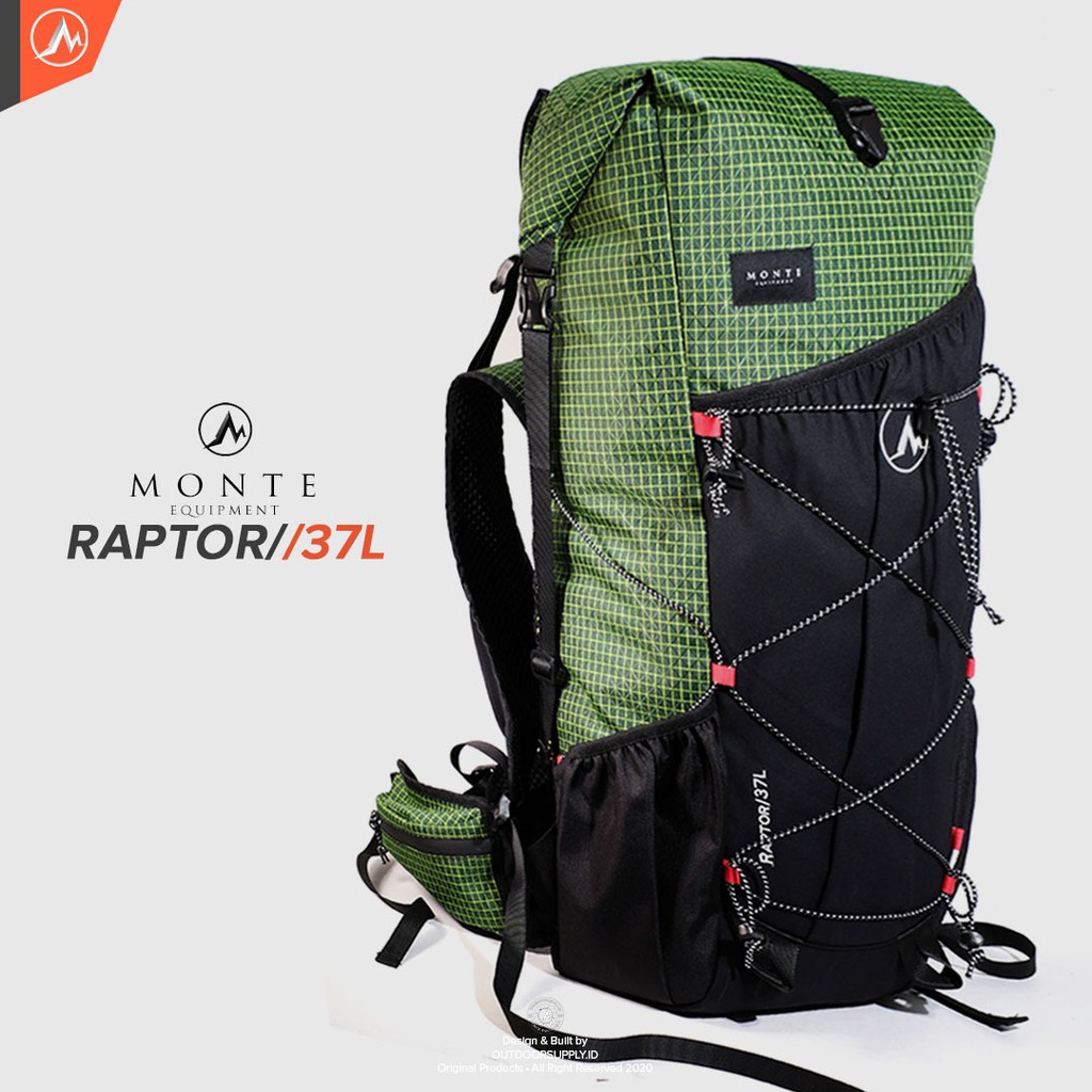 Jual MONTE EQUIPMENT RAPTOR 37L - LIMITED GREEN LAND EDITION | Tas ...